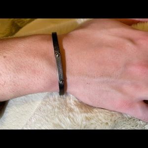 SAINT LAURENT leather bracelet